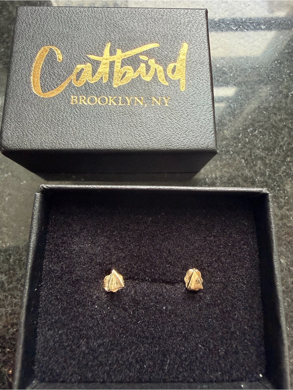Catbird 14k Cat Ear Studs